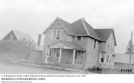 C. D. Hoy house on the corner of Barlow Avenue and McLean Street in Quesnel; circa 1935.