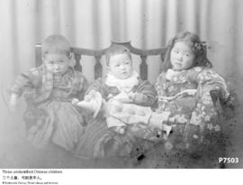 Three unidentified Chinese children.
