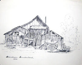 Sketch of a Chinatown Building in Cumberland B.C. By: B. Radford
