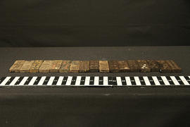 17 Wooden Domino Pieces