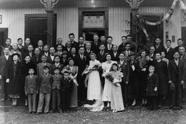 Wedding of Chow Chee in Front of the Masonic Hall