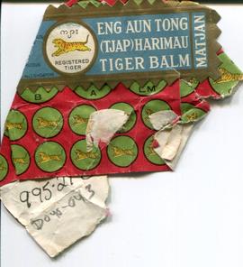 Tiger Balm Label