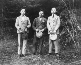 Three Young Men in Formal Dress
