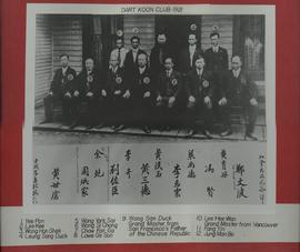 Assembly of the Members of the Cumberland Branch of the Dart Coon Club (est. 1921) in Cumberland,...